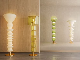 Modern floor lamp 3d model