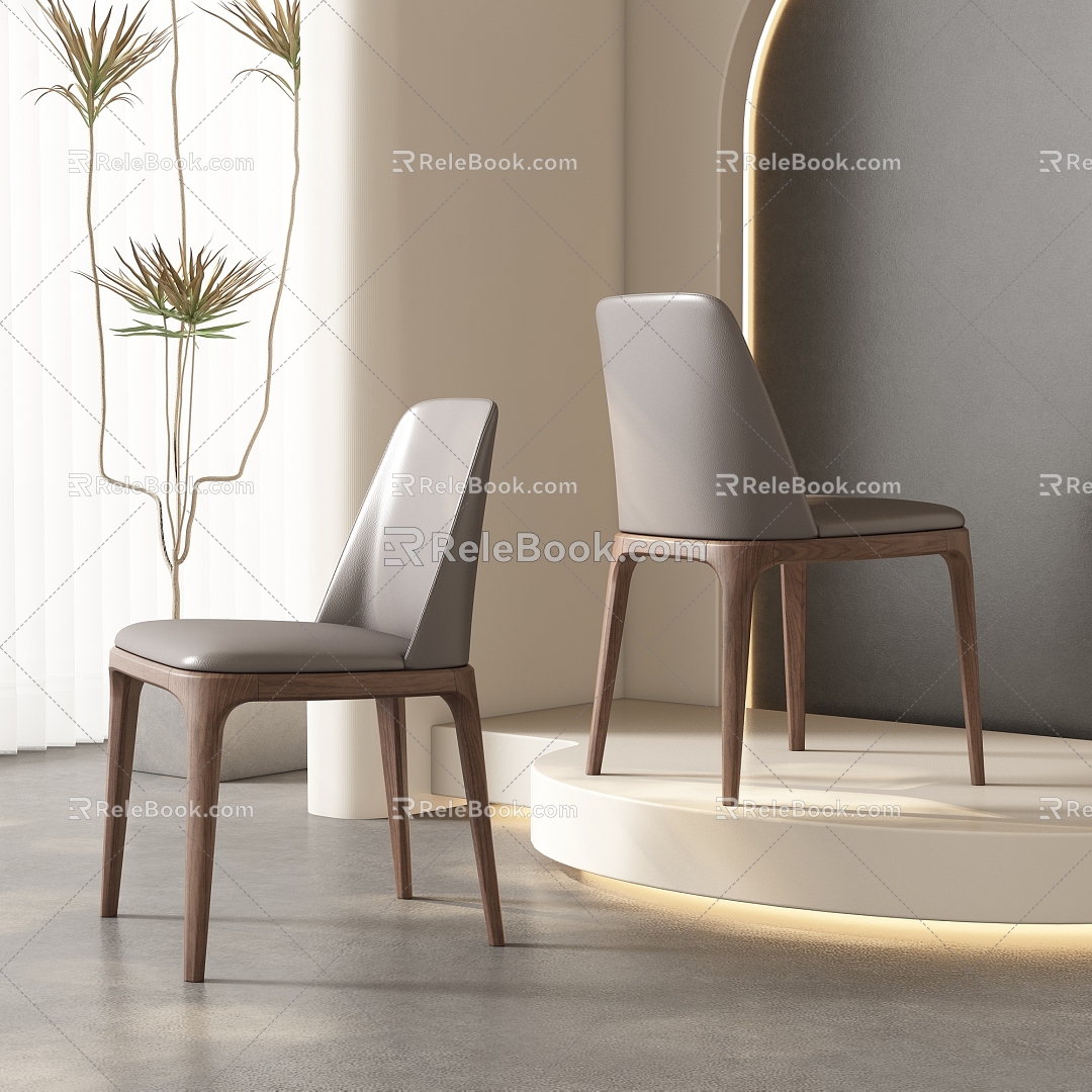 Dining Chair Leisure Chair 3d model