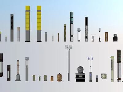 Chinese Style Lamps Ancient Building Lamps Outdoor Lamps Chinese Style Outdoor Lamps Ancient Building Outdoor Lamps Chinese Style Garden Lamps Lamp Post Chinese Style Lamp Post Lantern Lamp 3d model