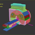 Advanced CT Scanner With Circular Aperture Blue Indicator Lights And Sliding Table