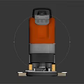 Modern sweeping robot cleaning robot automatic cleaning robot sci-fi sweeper 3d model