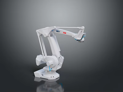Game Movie Character With White Robotic Arm Sci Fi Mechanical Joints Design 3d model