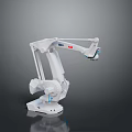 Game Movie Character With White Robotic Arm Sci Fi Mechanical Joints Design