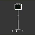 Medical Monitor on Wheeled Stand for Patient Vital Sign Monitoring in Clinical Settings