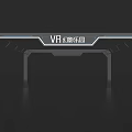 VR Fantasy Amusement Park Event Entrance Modern Tech Design With LED Lights