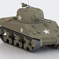 M4 Tank Sherman Tank Medium Tank World War II Tank 3d model