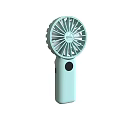 Light Blue Handheld Air Conditioner Fan Portable Rechargeable Personal Cooling Device