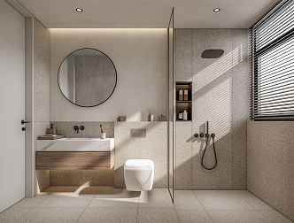 Modern toilet 3d model