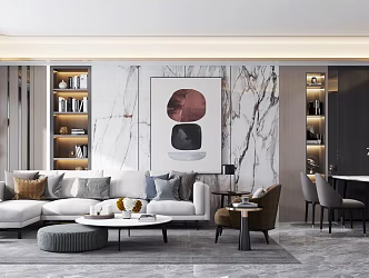 Light luxury restaurant 3d model
