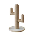 Cactus Shaped Cat Scratch Post For Pet Scratching And Play 3d model