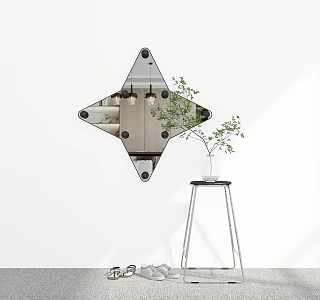 modern hanging mirror 3d model