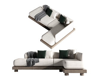 modern corner sofa 3d model