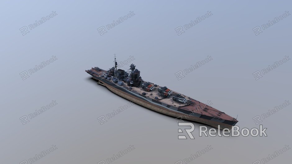 modern warship destroyer warship model