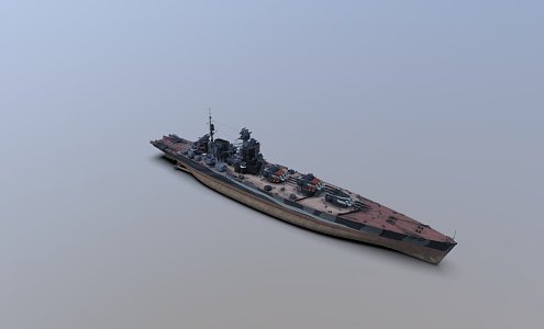 modern warship destroyer warship 3d model