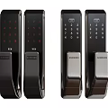 Samsung Smart Door Handles with Digital Keypad and Fingerprint Security Lock Design