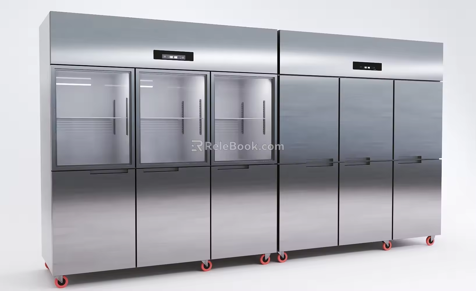 Modern refrigerator 3d model