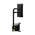 High Performance PC Water Cooler With Triple RGB LED Fans And Yellow Heatsink