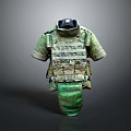 Camouflage Tactical Weapon Vest With Multiple Utility Pockets For Military Gear Use