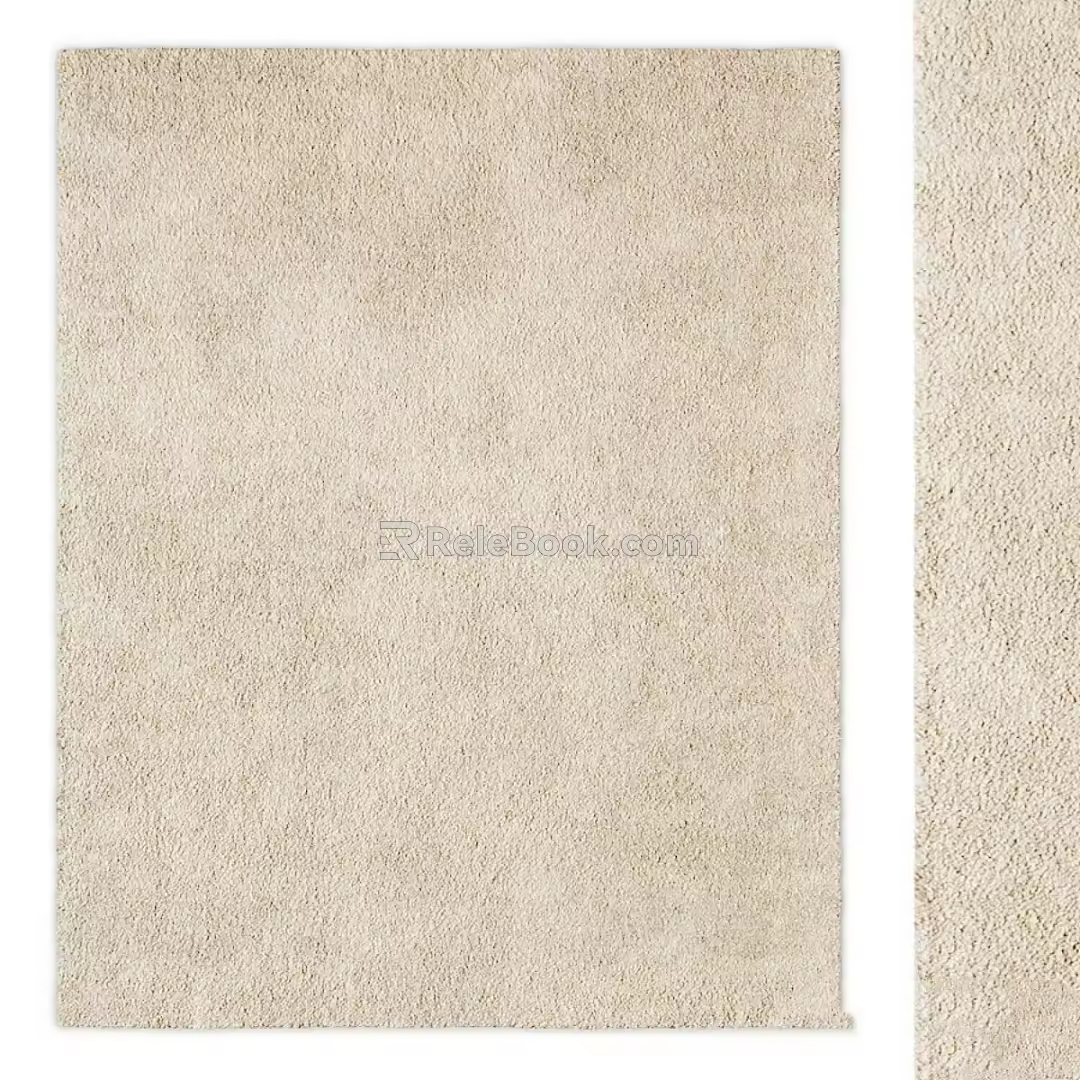 Modern Square Carpet IKEA Soft Carpet 3d model