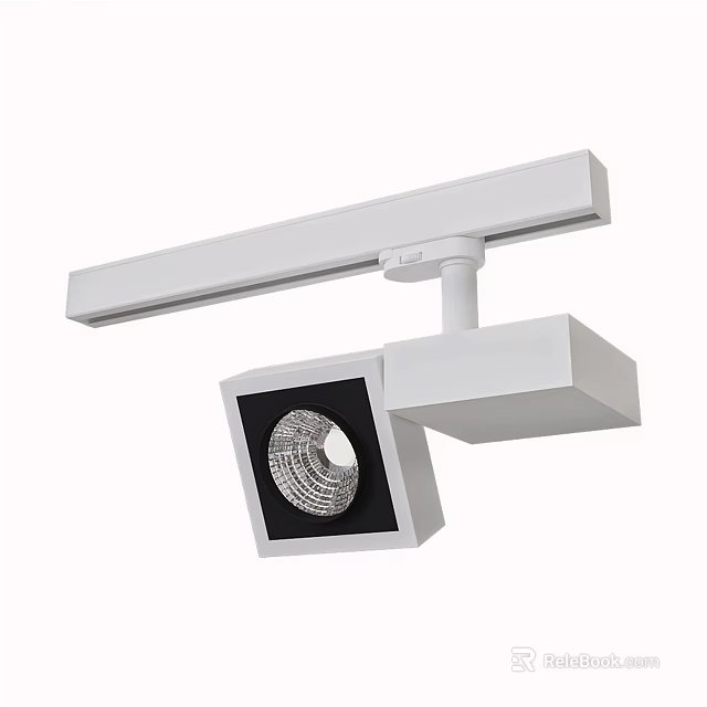 Modern White Adjustable LED Downlight Spotlight with Slim Design for Home 3d model