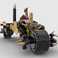 Lego LEGO toy blocks ghost fire motorcycle 3d model