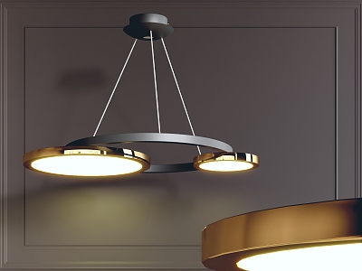 Modern Chandelier Simple Ring Chandelier 3d model