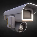 Monitoring Head Security Monitoring Camera Probe 3d model