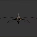 Cosmic Exploration Aerospace Craft Featuring Artistic Patterned Wings And Metallic Design