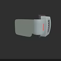Modern Electronic Device With Green Panel White Body And Red Indicator Light