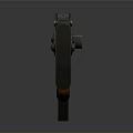 Classic Assault Rifle with Wooden Stock Grip and Metal Barrel Receiver in Modern 3D Render