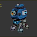 laser tower turret turntable sci-fi tower defense 3d model