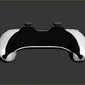 Ergonomic Computer Game Controller With White Black Design Analog Sticks And Control Buttons