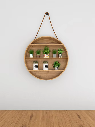 Nordic Wall Shelf Wall Decorations 3d model