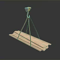 Wooden Planks And Stone Material Handling With Tripod Hoist For Construction