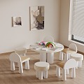 Modern Children's Tables and Chairs Children's Toys 3d model