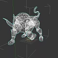 Fierce Armored Mechanical Bull Game Movie Character With Metal Body And Horns