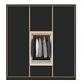 Modern Wardrobe Interior Design With Hanging Clothes Drawers And Storage Shelves
