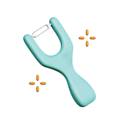Light Blue Ergonomic Handle Peeler For Peeling Fruits Vegetables With Peel Scraps 3d model