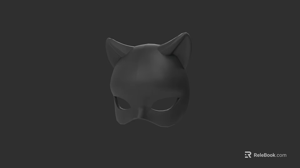 Black Cat Ear Hat 3D Model Fashion Accessory Design For Cosplay 3d model 