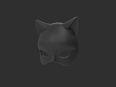 Black Cat Ear Hat 3D Model Fashion Accessory Design For Cosplay 3d model