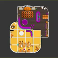 Commercial Equipment For Kids Interactive Play Area With Colorful Seats Speakers And Patterned Floor