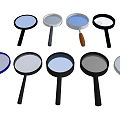 Handheld Round Mirrors With Various Colors And Different Handle Designs For Daily Use