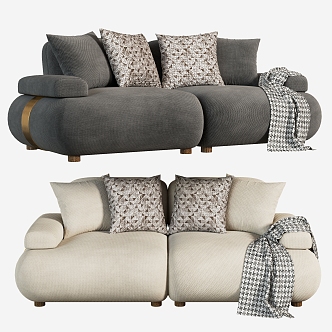 Double sofa 3d model