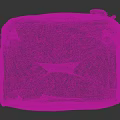 Purple Travel Suitcase With Durable Wheels Zipper And Decorative Luggage Tag