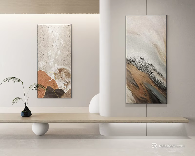Elegant Modern Kitchen Interior With Luxury Marble Island And Sleek Cabinets 3d model 