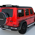 Red Sporty SUV Featuring Black Roof Modern Headlights And Stylish Wheels