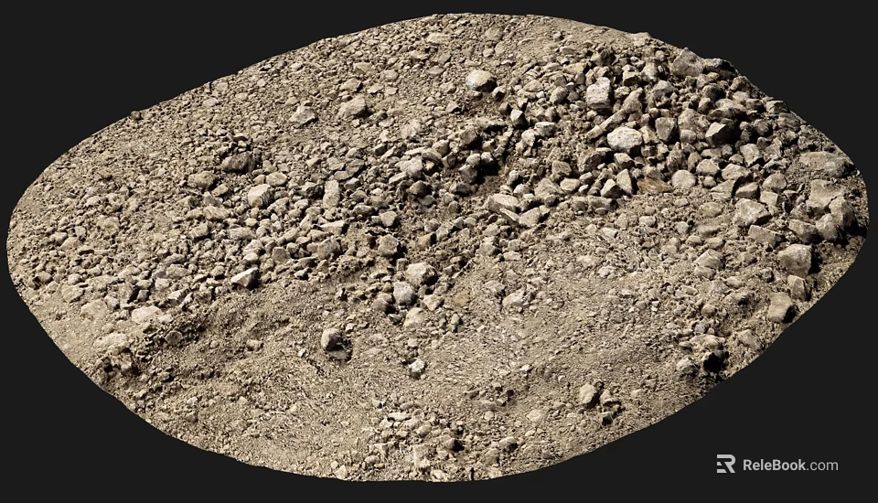 Natural Stone And Wood Materials For Construction And Decoration Projects 3d model