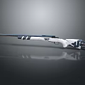 Modern White And Blue Rifle With WZ Logo And Long Barrel Design