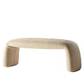Colorful Striped Fabric Upholstered Bed Bench With Modern Geometric Pattern Design