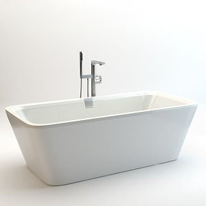 Modern Bathtub Square Edge 3d model